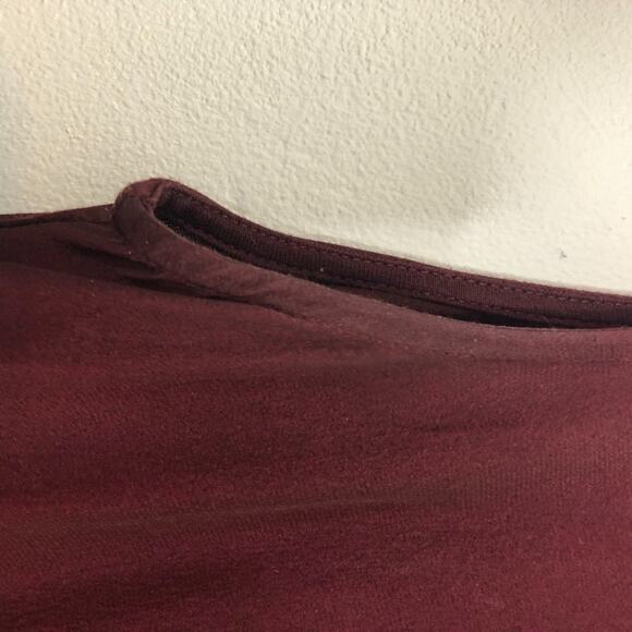 AllSaints Lani Dress Rust Maroon Maxi Faux Wrap 6 - Picture 10 of 15